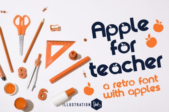 Apple for Teacher: A Fun and Retro Font for Your Brand