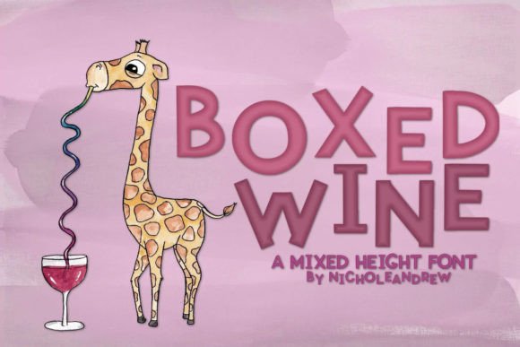 Boxed Wine: A Fun, Handwritten Display Font for Creative Campaigns