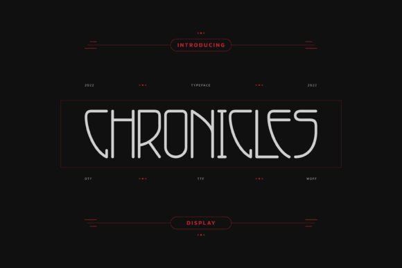 Chronicles: A Modern Display Font for Creative Projects