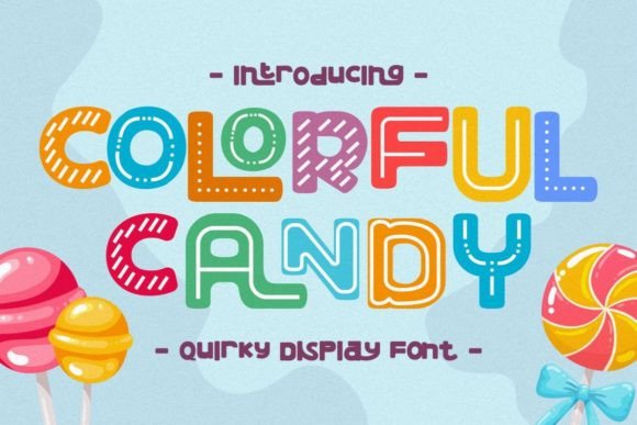 Colorful Candy: A Fun and Playful Display Font for Creative Projects