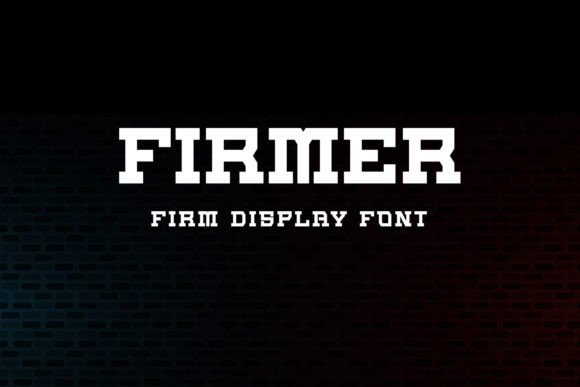 Discover Firmer: A Versatile Display Font for Modern Design