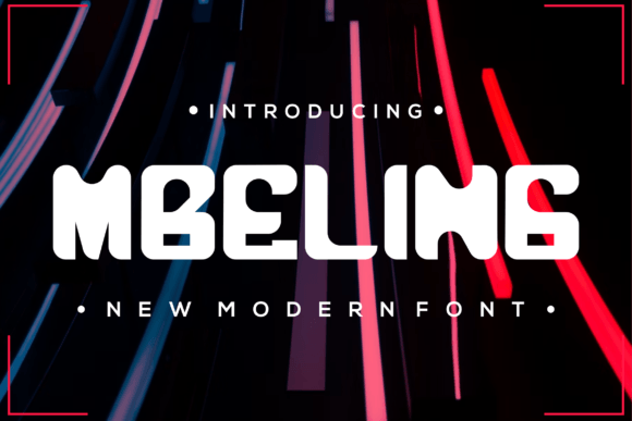 Discover Mbeling: A Futuristic Display Font for Elegant Publishing
