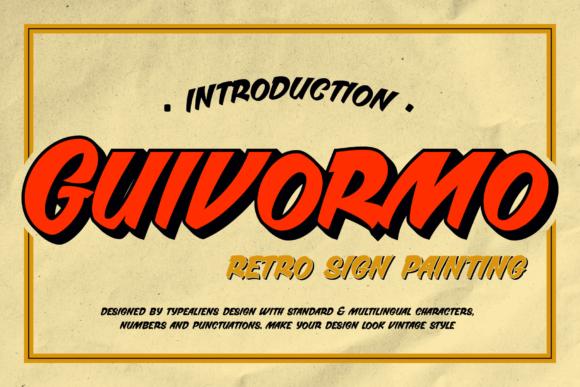 Enhance Your Brand with Guivormo Retro Font