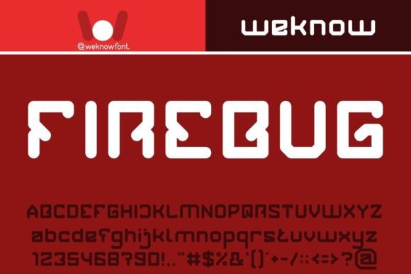 Firebug: A Futuristic Display Font for Modern Designs