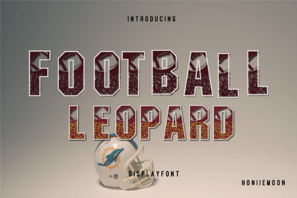 Football Leopard: A Cool and Fun Decorative Display Font
