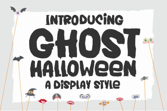 Ghost Halloween: A Charming Brush-Style Font for Makers