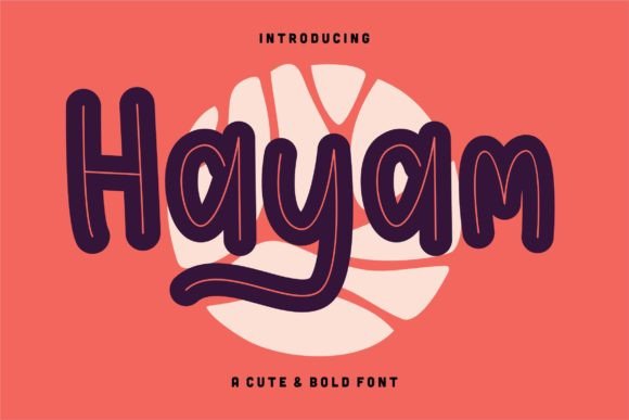 Hayam: A Bold and Fun Display Font for Creative Marketers
