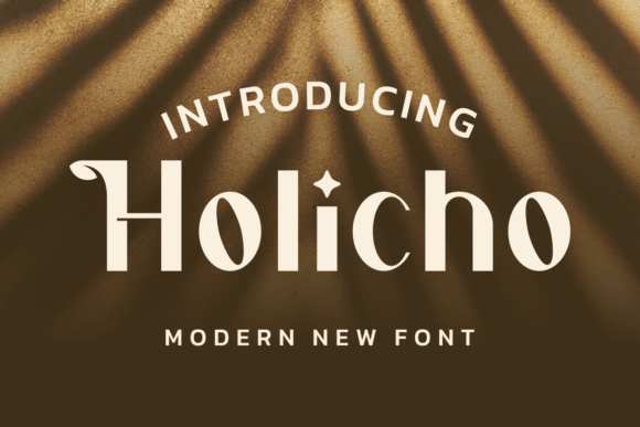 Holicho: A Stylish and Elegant Display Font for Editorial Design