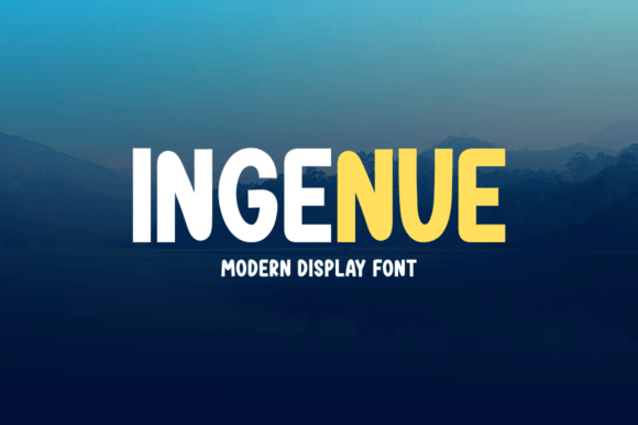 Ingenue: A Friendly Display Font for Creative Makers