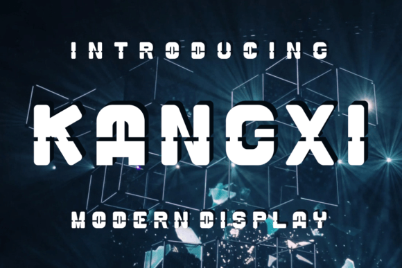 Kangxi: A Cool and Futuristic Display Font for Designers