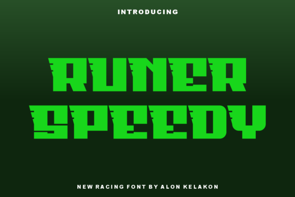 Runer Speedy: A Bold Display Font for Your Brand
