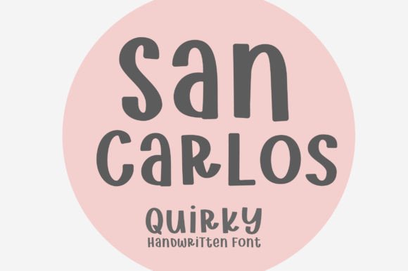 San Carlos: A Crafty and Fun Quirky Display Font