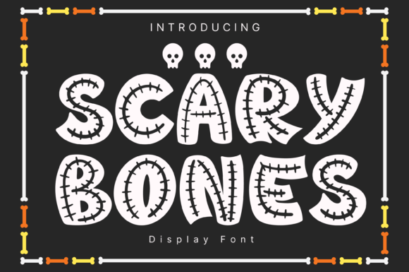 Scary Bones: A Fun and Spooky Display Font for Creative Campaigns