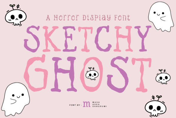 Sketchy Ghost: A Spooky and Unique Display Font for Makers