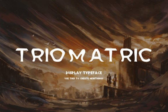 Triomatric: A Fun and Cool Display Font for Editorial Design